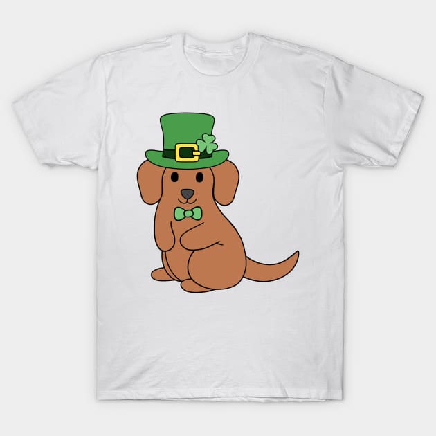 St Patrick Dachshund T-Shirt by BiscuitSnack
